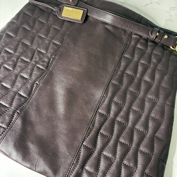 Badgley Mischka Quilted Large Tote Shoulder Bag Good Condition - Picture 1 of 7